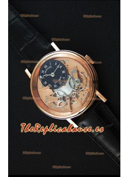Breguet Tradition 7057BR/R9/9W6 Reloj Réplica Suizo en Oro Rosado Tourbillon Dual
