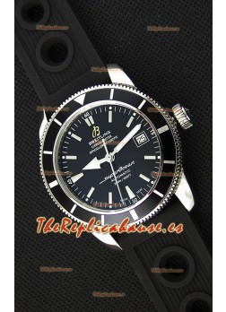 Breitling SuperOcean Heritage II B20 42MM Reloj Réplica Suizo Dial Negro Bisel Negro - Edición Espejo 1:1