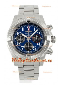Breitling Avenger B01 Chronograph 45 Acero Inoxidable Dial Azul Reloj Réplica Suiza Espejo 1:1