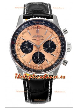 Breitling Navitimer B01 Chronograph 43 Dial Cobre - Caja Acero 904L Réplica Suiza Espejo 1:1