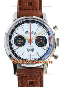 Breitling Top Time B01 Deus Edition Correa Piel Reloj Réplica Suiza Espejo 1:1
