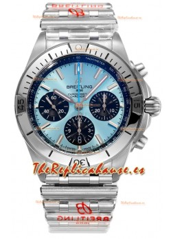 Breitling Chronomat B01 42 Edición Suiza Caja Acero 904L Dial Azul Claro Reloj Réplica Espejo 1:1