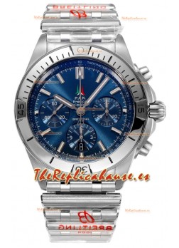 Breitling Chronomat B01 42 Edición Suiza Caja Acero 904L Dial Azul Reloj Réplica Espejo 1:1