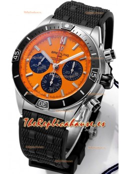 Breitling Chronomat B01 42 Edición Suiza Caja Acero 904L Dial Amarillo Pálido Reloj Réplica Espejo 1:1