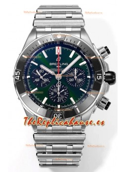 Breitling Chronomat B01 42 Edición Suiza Caja Acero 904L Dial Verde Reloj Réplica Espejo 1:1