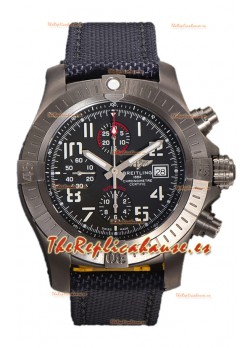 Breitling Avenger Bandit Dial Negro Caja Titanio Reloj Réplica Suiza Espejo 1:1