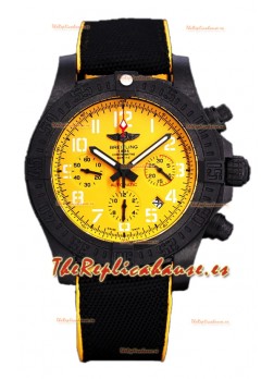 Breitling Avenger Hurricane Chronograph Dial Amarillo Reloj Réplica Suiza Espejo 1:1