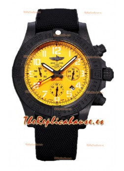 Breitling Avenger Hurricane Chronograph Dial Amarillo Reloj Réplica Suiza Espejo 1:1