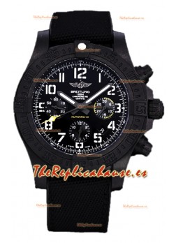 Breitling Avenger Hurricane Chronograph Dial Negro Correa Nylon - Revestimiento DLC Reloj Réplica Suiza