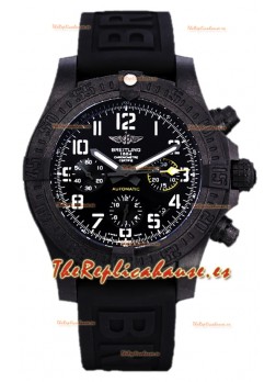 Breitling Avenger Hurricane Chronograph Dial Negro - Revestimiento DLC Reloj Réplica Suiza