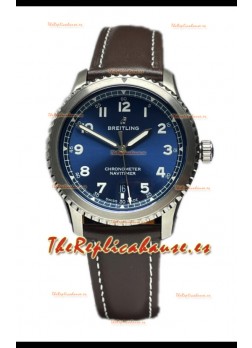 Breitling Navitimer Aviator 8 Automatic 41 Dial Azul Reloj Réplica Suiza Espejo 1:1