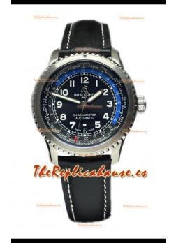 Breitling Navitimer Aviator 8 B35 Unitime Automatic 43 Dial Negro Reloj Réplica Suiza Espejo 1:1