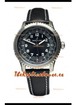 Breitling Navitimer Aviator 8 B35 Unitime Automatic 45 Dial Negro Reloj Réplica Suiza Espejo 1:1