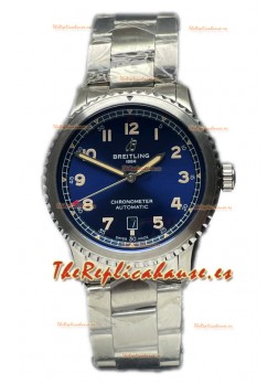 Breitling Navitimer Aviator 8 Automatic 41 Dial Azul Correa Acero Reloj Réplica Suiza Espejo 1:1