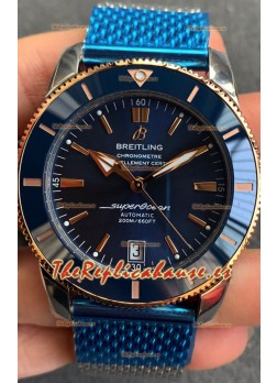 Breitling SuperOcean Heritage II B20 44MM Dial Azul Bisel Dos Tonos Réplica Espejo 1:1