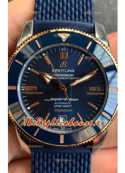Breitling SuperOcean Heritage II B20 44MM Dial Azul Bisel Dos Tonos Réplica Espejo 1:1