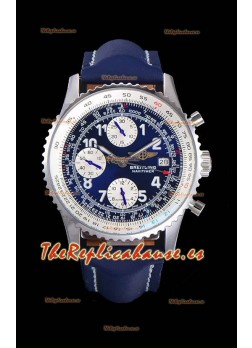 Breitling Navitimer Chronograph 41MM Reloj Réplica Suizo a Espejo 1:1 Caja de Acero 904L con Dial Azul