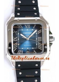 Santos De Cartier Caja Acero Inoxidable Reloj Réplica Suizo a Espejo 1:1 40MM