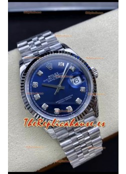 Rolex Datejust 126234 36MM Réplica Suiza en Acero 904L Dial Azul Réplica a Espejo 1:1