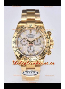 Rolex Cosmograph Daytona M116508-0007 Oro Amarillo Movimiento Original Cal.4130 - Reloj Acero 904L