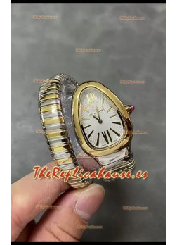 Bvlgari Edición Serpenti Reloj Caja Dos Tonos Oro Amarillo en Calidad Espejo 1:1