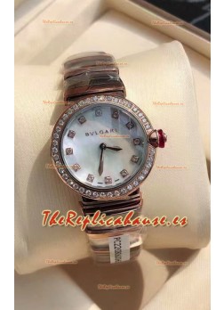 Bvlgari Edición LVCEA Reloj en Acero Oro de Dos Tonos - Réplica Espejo 1:1