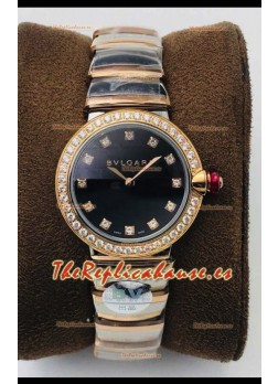 Bvlgari LVCEA Edition Reloj en Dos Tonos Acero Oro Rosado - Réplica a Espejo 1:1