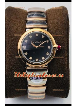 Bvlgari LVCEA Edition Reloj en Dos Tonos Acero Oro Rosado - Réplica a Espejo 1:1