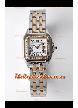 PANTHERE de Cartier Edition 22mm Reloj Suizo Espejo 1:1 Caja Oro Rosado en dos Tonos