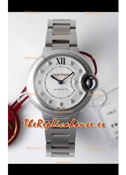 Ballon De Cartier Reloj Suizo Automático Calidad Espejo 1:1 33MM en Caja Acero