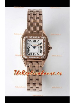 Cartier Edición PANTHERE 22MM Réplica Suiza Calidad a Espejo 1:1 Dial Blanco - Bisel Diamantes
