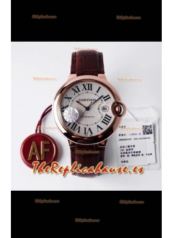 Ballon De Cartier Automático Suizo Calidad a Espejo 1:1 42MM Caja en Oro Rosado