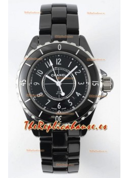 Chanel J12 Ladies Caja Cerámica Negra Reloj Réplica Espejo 1:1