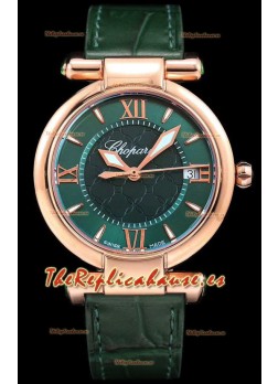 Chopard Imperiale Dial Blanco Reloj Réplica Suizo Automático Caja en Oro Rosado Acero 904L