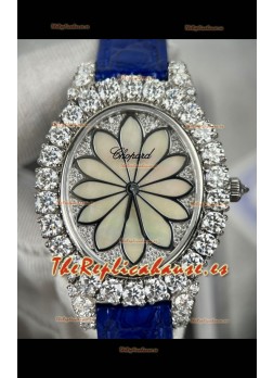 Chopard Super Clone L'Heure du Diamant Mossanites Reloj Caja Acero 34MM