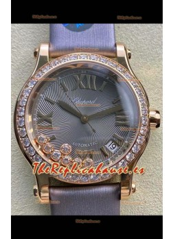 Chopard Happy Sport Reloj Espejo 1:1 Suizo Automático Reloj Réplica 36MM en Caja Oro Rosado