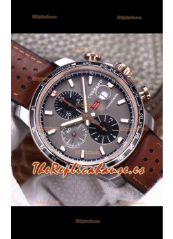 Chopard Classic Racing Cronógrafo Reloj Réplica Espejo 1:1 en Caja de Acero - Dial Gris