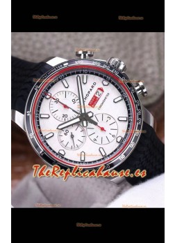 Chopard Classic Racing Cronógrafo Reloj Réplica Espejo 1:1 en Caja de Acero - Dial Blanco