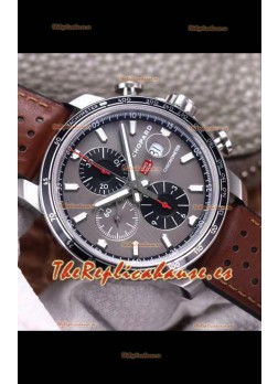 Chopard Classic Racing Cronógrafo Reloj Réplica Espejo 1:1 en Caja de Acero - Dial Gris