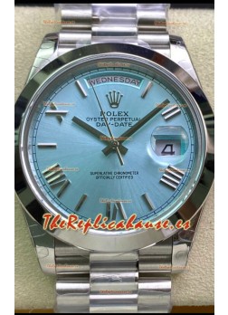Rolex Day Date Presidential M228206-0044 Acero 904L 40MM - Dial Azul Arábigo ICE Reloj Calidad Espejo 1:1