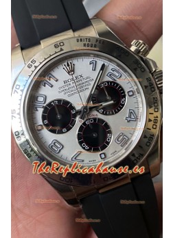 Rolex Cosmograph Daytona 116509 Dial Blanco Movimiento Cal.4130 - Reloj Acero 904L