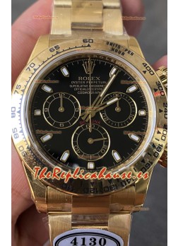 Rolex Cosmograph Daytona 116508 Oro Amarillo Movimiento Original Cal.4130 - Reloj de Acero Ultimate 904L Mejorado