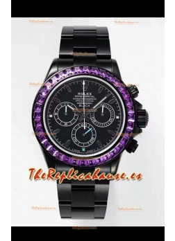 Rolex Daytona Edición Blaken Suizo Reloj Réplica a Espejo 1:1 Movimiento Cal.4130 Caja en PVD