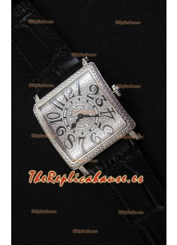 Franck Muller Master of Sqaure Ladies Quartz Reloj Réplica en Caja de Acero