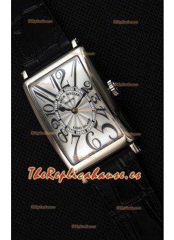 Franck Muller Long Island Ladies Reloj Réplica con Movimiento de Cuarzo Suizo correa color Negro