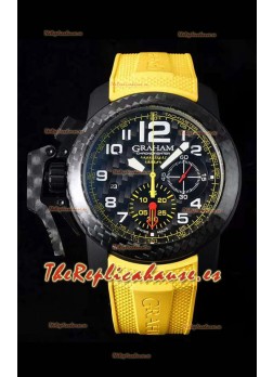 Graham Chronofighter Superlight Reloj Réplica Suizo a espejo 1:1 Carbon Amarillo 