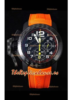 Graham Chronofighter Superlight Reloj Réplica Suizo a espejo 1:1 Carbon Naranja 