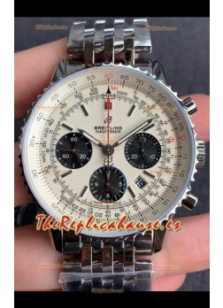 Breitling Navitimer 1 B01 Edición Cronógrafo 43MM - Dial Blanco Reloj Réplica a Espejo 1:1 904L