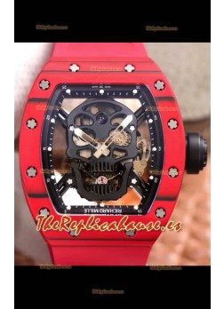 Richard Mille RM052-1 Tourbillon Caja en Cerámica Roja - Calidad a Espejo 1:1