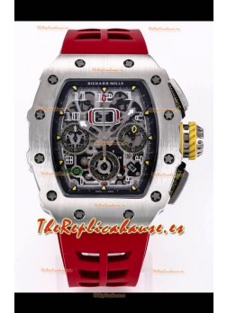 Richard Mille RM011 Felipe Massa Calidad a Espejo 1:1 Caja de Titanio de una sola Pieza Superligera